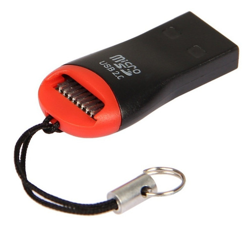 Imagen 2 de 5 de Adaptador Lector Usb De Memoria Micro Sd Sdhc Llavero