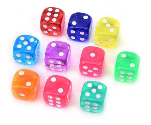 Dados X5 Juegos De Mesa Generala Colores Rojo 20mm