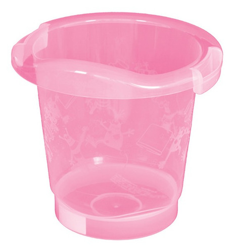 Banheira Para Bebê Ofurô Cristal Burigotto Até 17 Litros Cor Rosa