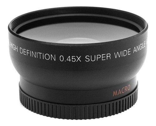 Lente Grande Angular Wide 0.45 + Macro P/ Lentes Rosca 67mm