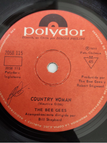 Vinilo Single The Bee Gees --country Woman ( U139
