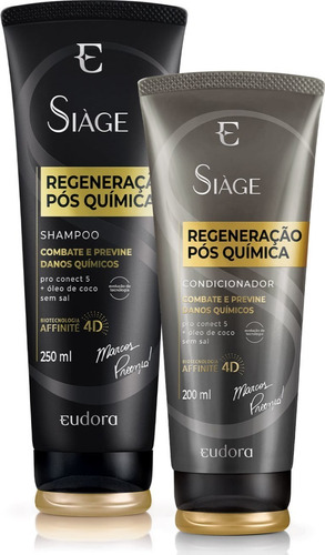 Eudora - Siàge - Regeneração Pós Química - Shampoo/condicion