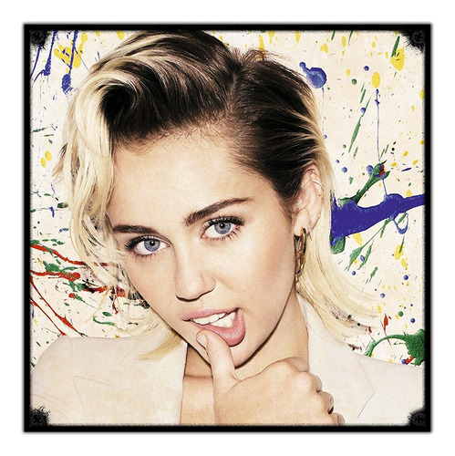 #502 - Cuadro Vintage 30 X 30 - Miley Cyrus Música Poster