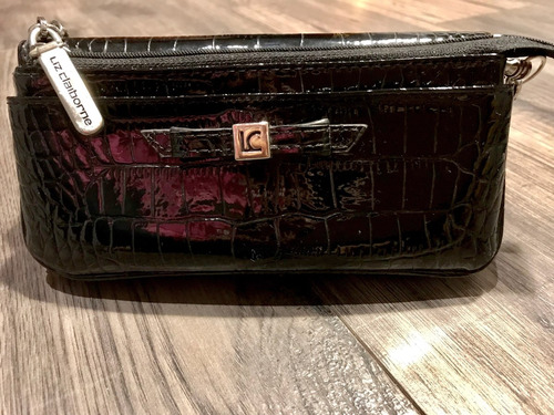 Imagen 5 de 6 de Bolso De Mano Liz Claiborne Negro De Charol Original