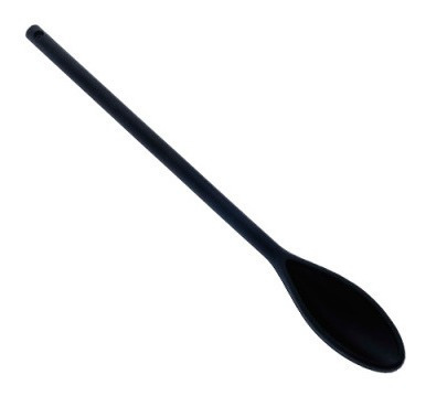 Imagem 1 de 1 de Colher Arroz Grande Preta Silicone Alta Qualidade 33 Cm Bg