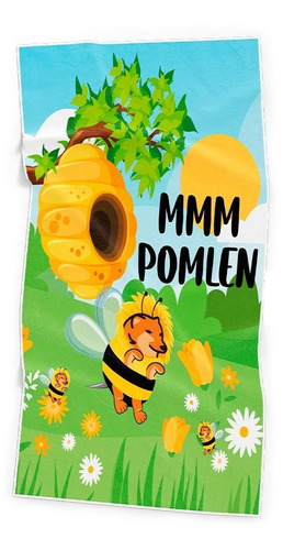 Toalla Cheems Abeja Primavera Microfibra Poliéster Ligera