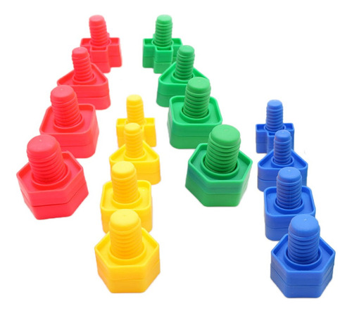 Juego De Bloques De Construcción De Tornillos Y Bloques De