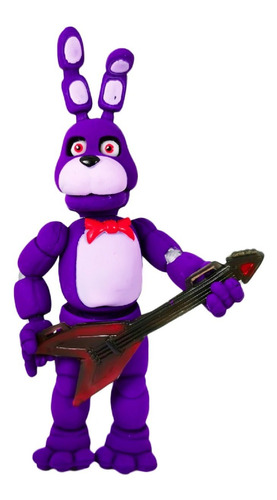 Imagen 3 de 7 de Combo Five Nights 2 Figuras Fnaf Fazbear Y Bonnie Morado Set