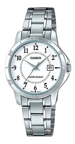Reloj Casio Ltpv004d De Metal Resistente Al Agua