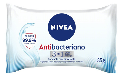 Kit C/ 6 Sabonete Em Barra Nivea Antibacteriano De 85 G