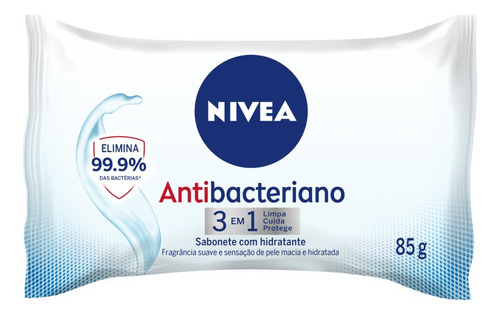 Sabão em barra Nivea Antibacteriano de 85 g