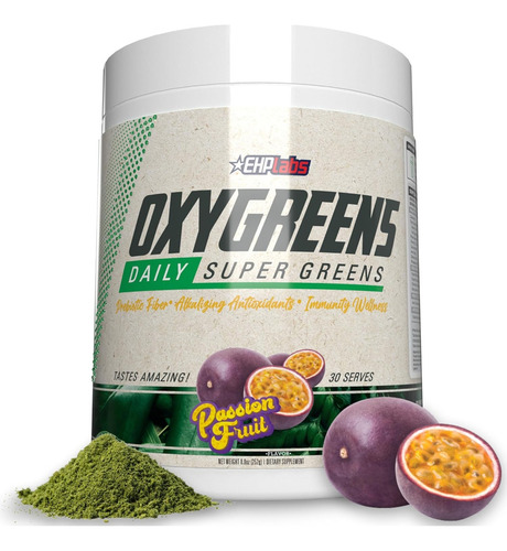 Ehp Labs Oxygreens Daily Greens Forest Berries 30servs Sabor Passion Fruit
