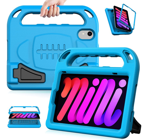 Ltrop Funda Para iPad Mini Generacion Niño Protector Asa