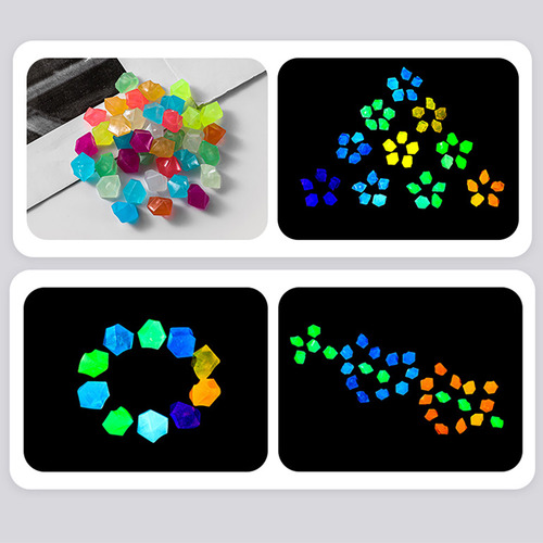 100 Piedras Con Forma De Diamante Que Brillan En La Oscurida
