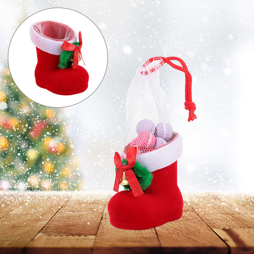 Adorables Botas De Regalo De Navidad, 4 Unidades, Decoración