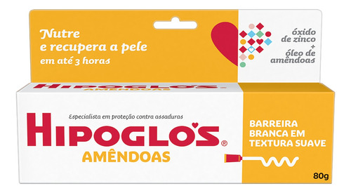 Creme Preventivo de Assaduras Amêndoas Hipoglós Caixa 80g