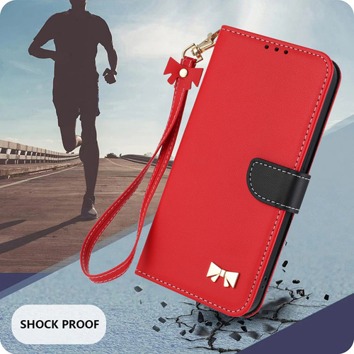Funda De Piel Sintética Para Xiaomi Poco C65/c55 Rfid, Ranura, Tapa Abatible, Soporte