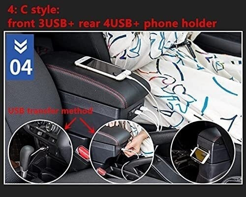 Caja De Reposabrazos De Coche Para Dacia Para Duster I 2010-