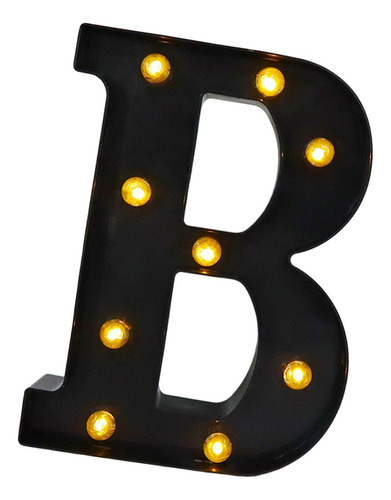 Letrero Con Letras Del Alfabeto B 6,26x8,58x1,57 Pulgadas