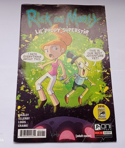 Lil Poopy Superstar #1 Sdcc 2016 Variant Inglés Original