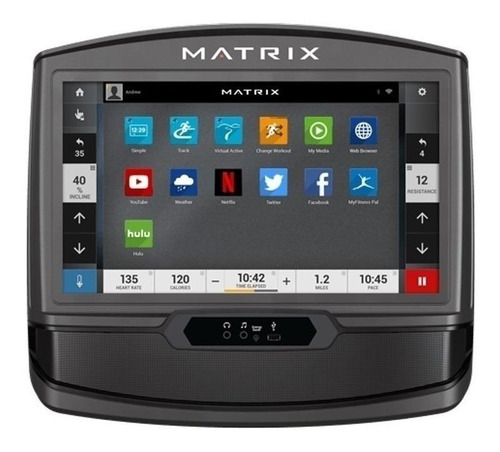Imagen 2 de 2 de Bicicleta fija Matrix Fitness U30 XIR tradicional negra
