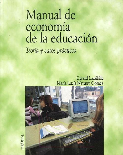 Libro Manual De Economía De La Educación De Gerard Lassibill