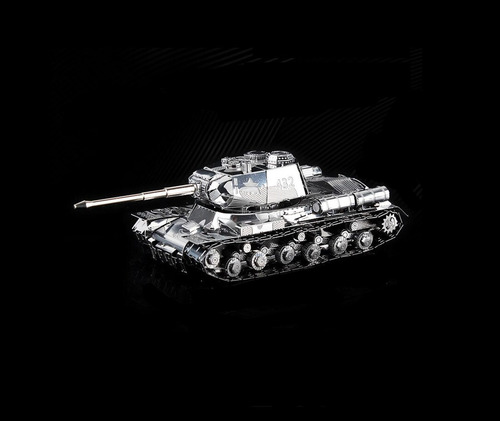 Tanque Js-2 Rompecabezas Metálico 3d Modelo A Escala