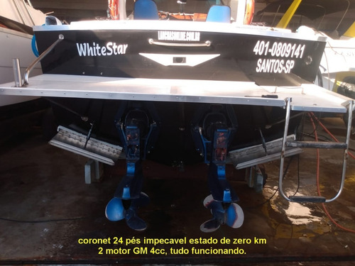 Imagem 2 de 7 de Lancha Coronet 24 Pes Impecavel 2 Gm ,4cc, 2 Rabeta Volvo
