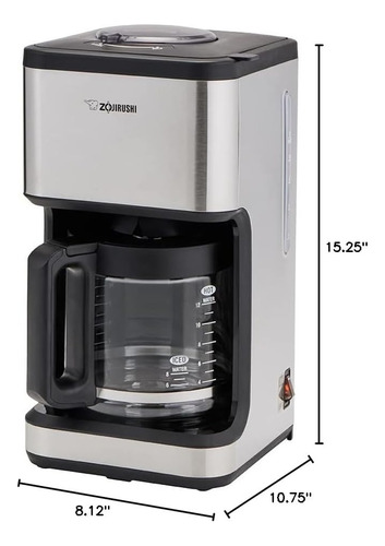 Cafetera Clásica De Zojirushi Dome Brew (negro Inoxidable)