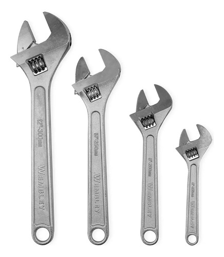 Llave Ajustable 12 Pulgadas 300mm Wembley 0225 Color Cromado