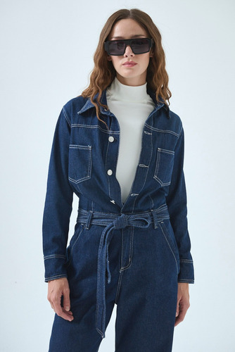 Mono De Jean Carry Mujer Sweet Azul Oscuro Lisa S