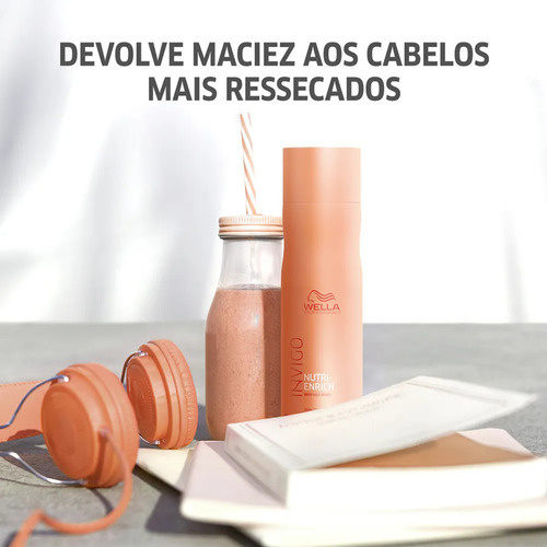 Wella Kit Nutri Enrich Nutrição Shampoo 250ml (5 Unidades)
