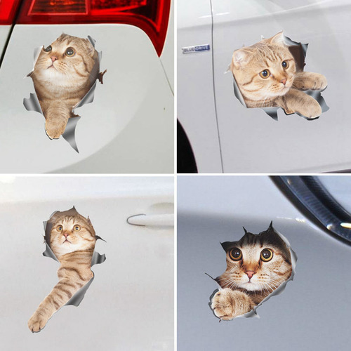 . Adesivo De Carro Ou Decalque De Janela Com Design De Gato