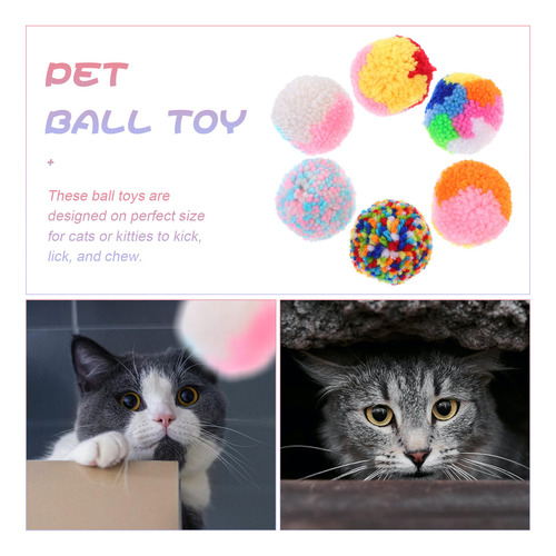 Bolas Masticables Coloridas Interactivas Para Gatos Y Gatito
