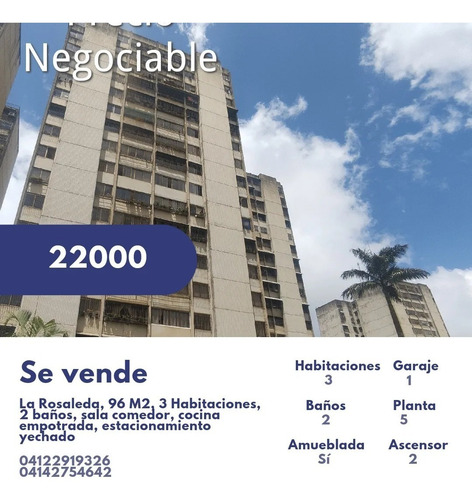 Imagen 1 de 12 de Bello Apartamento En La Rosaleda , San Antonio De Los Altos