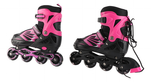 Patines Pink S Para Niños Ajustables En Línea Con Ruedas Com