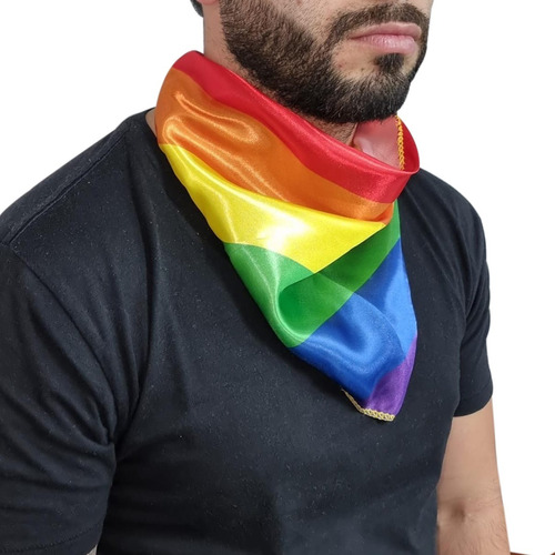 Pañoleta Bandera Lgbt 65x30cm Orgullo Gay | Cuotas sin interés