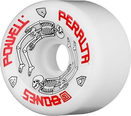 Powell-peralta G-bones - Rodas Para Skate, 64 Mm, 97a, Cor Branca (4 Unidades)