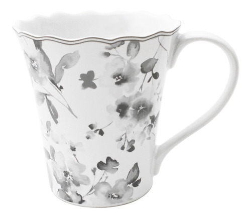 Taza Mug De Porcelana Diseño Ingles Inspiración Gris 350ml