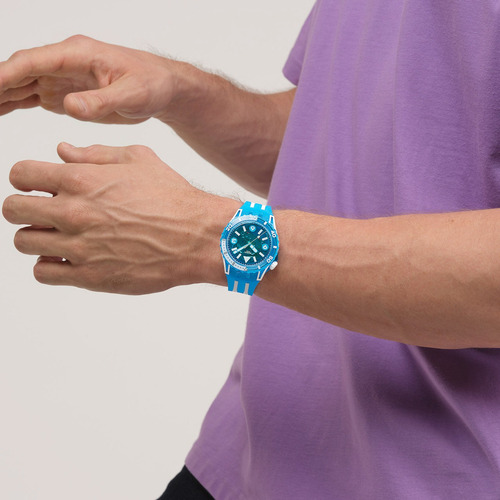 Reloj Swatch Blue Fire Sscu09s100 Azul Azul Azul