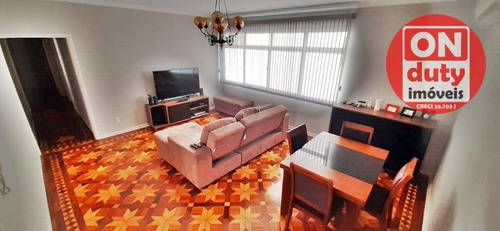 Imagem 2 de 27 de Apartamento Com 3 Dormitórios À Venda, 130 M² Por R$ 640.000,00 - Embaré - Santos/sp - Ap5279