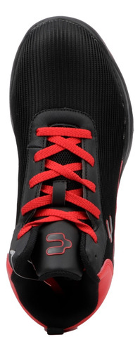 Tenis Deportivos Hombre Charly Entrenamiento 1038119 Negro/rojo