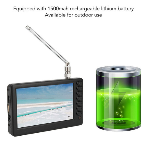 Televisor Digital De Bolsillo De 5 Pulgadas Portátil Compati