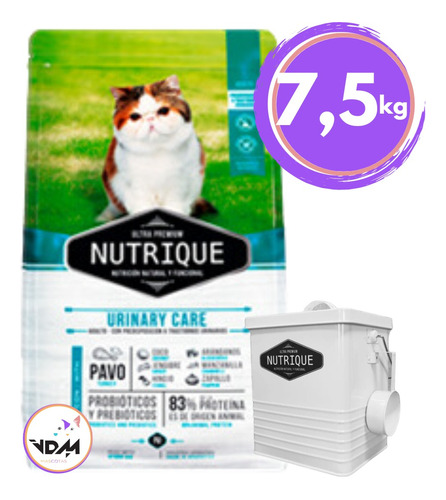 Nutrique Gato Urinary Care 7,5 Kg Con Regalo Y Envio