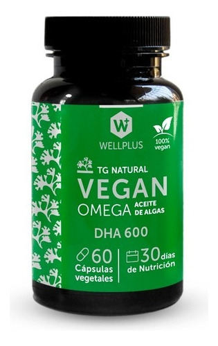 Vegan Omega WELLPLUS | Dha 600 60 Caps.