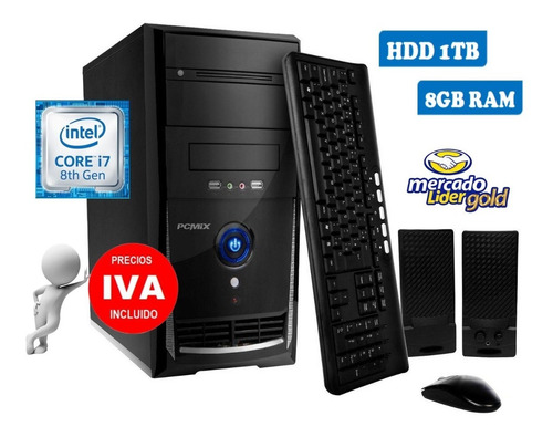 Imagen 1 de 4 de Cpu Intel Core I7 8va Generación 1tb 8gb Computador Incl Iva