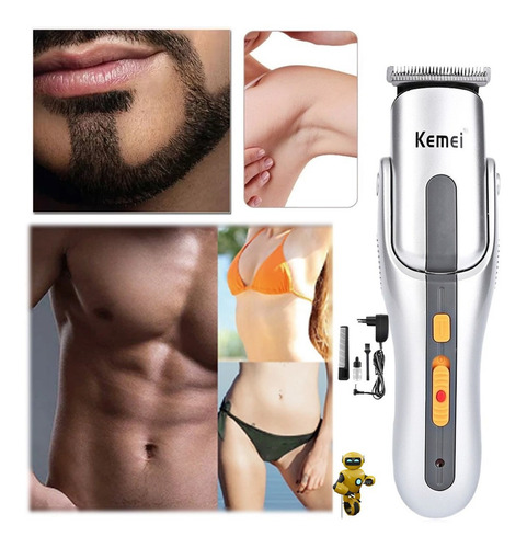 Imagem 3 de 8 de Kit Maquina Cortar Cabelo Depilador Shaver Unissex 8 Em 1