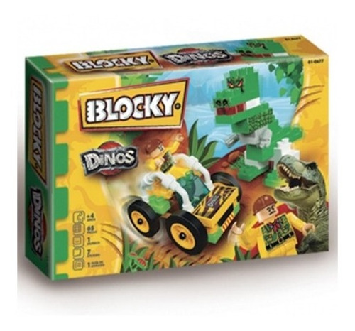 Juguetes Para Armar Blocky Dinosaurios 1 (65 Piezas) $mn