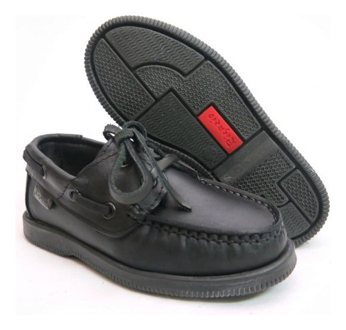 Zapato Colegial Nautico Cuero Cordon 650 27-40 Children´s