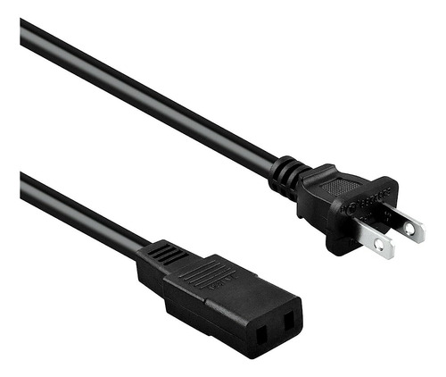 8ft 2-prong Square Ac Power Cable Cable Lead Para Roland Rho